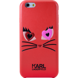 Karl Lagerfeld Choupette in Love 2 Coque pour Apple iPhone 6/6s, Rouge