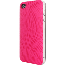 Case Clip Case for Apple iPhone 4/4S, Genuine Lizard pattern Pink calf leather
