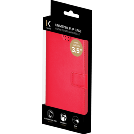 Coque clapet Universelle pour Smartphone (jusqu &agrave; 3.5 pouce), Lipstick Rouge