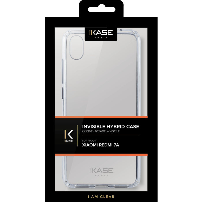 Coque hybride invisible pour Xiaomi Redmi 7A, Transparent