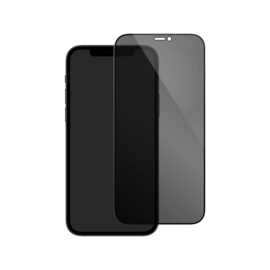 Protection d'&eacute;cran Priv&eacute;e en verre tremp&eacute; (100% de surface couverte) pour Apple iPhone 12 mini, Noir