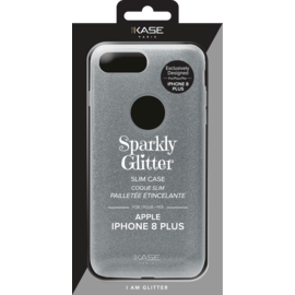 (Edition spéciale) Coque slim pailletée étincelante pour Apple iPhone 8 Plus, Argent