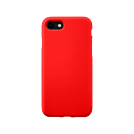 Coque antichoc en gel de silicone doux pour Apple iPhone 7/8/SE 2020/SE 2022, Rouge Ardent