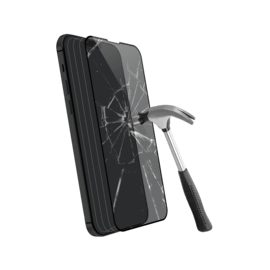 Protection d'&eacute;cran en verre tremp&eacute; (100% de surface couverte) pour Apple iPhone 13 mini, Noir