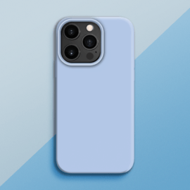 Coque antichoc en gel de silicone doux pour Apple iPhone 13 Pro, Bleu Lilas