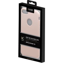 Coque en Gel de Silicone Doux pour Apple iPhone 7/8, Rose Sable