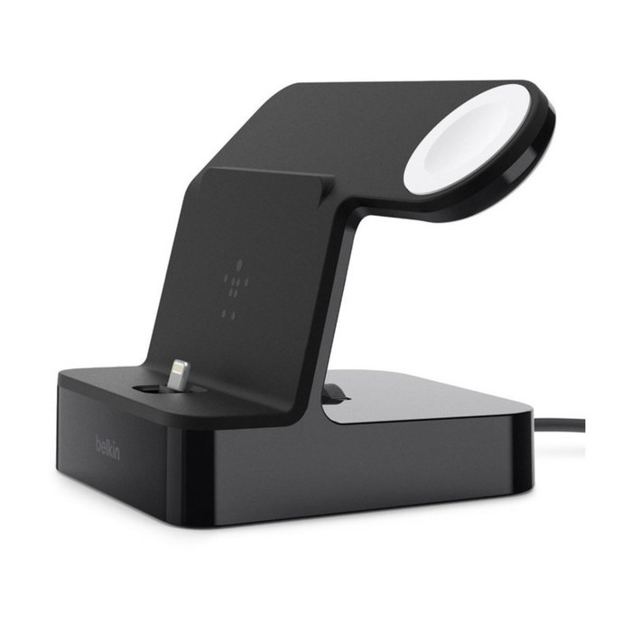 Dock de charge Iphone et Apple swatch noire