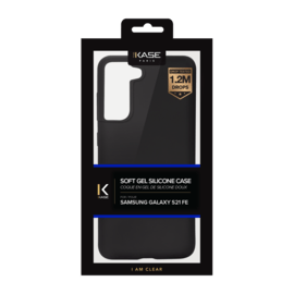 Coque en Gel de Silicone Doux pour Samsung Galaxy S21 FE 5G, Noir satin