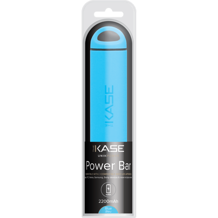 PowerBar, 2200 mAh, Bleu Paon
