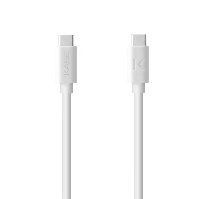 Chargeur mural PowerPort Speed LITE 20 W double USB UE + câble de charge/synchronisation rapide USB-C vers USB-C, blanc