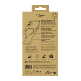 Coque antibact&eacute;rienne antichoc magn&eacute;tique invisible Fabriqu&eacute; Avec du 75% Plastique Recycl&eacute; pour Apple iPhone 16 Plus, Transparente