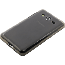 Coque silicone pour Samsung Galaxy Core 2 G355, Gris Transparent