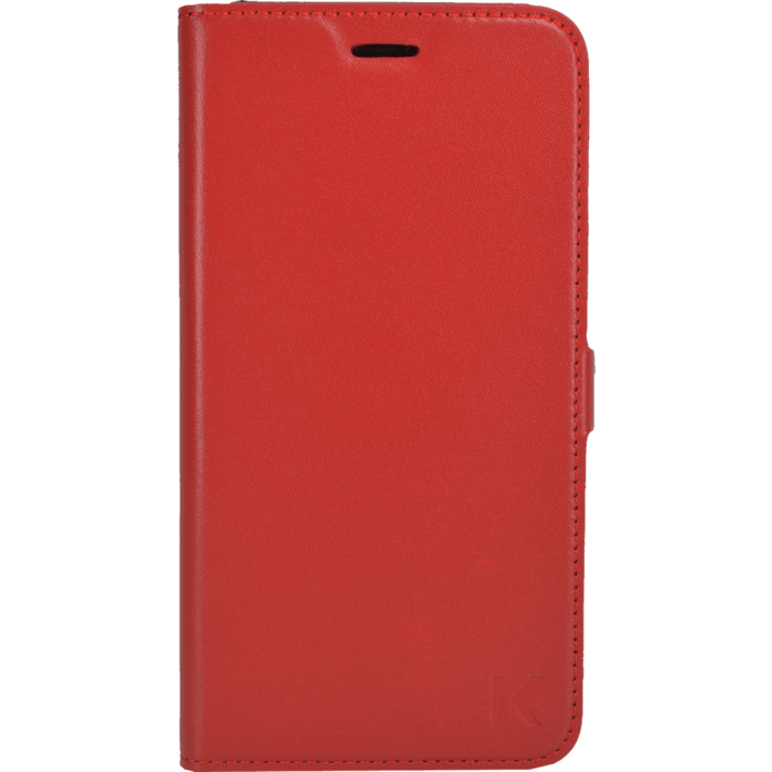 Coque clapet aimant&eacute;e avec pochette CB pour Apple iPhone 6 Plus/6s Plus (5.5 pouces), Cuir v&eacute;ritable, Rouge &agrave; l&egrave;vres