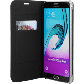 Etui &agrave; clapet pour Samsung Galaxy A9 (2016), Noir