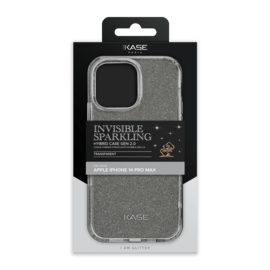 Coque hybride &eacute;tincelante invisible GEN 2.0 pour Apple iPhone 14 Pro Max, Transparente