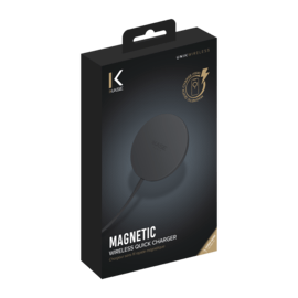 Chargeur sans fil rapide magn&eacute;tique (15W), Noir carbon