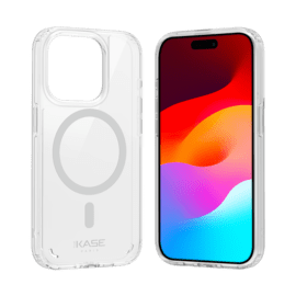 Coque antibact&eacute;rienne antichoc magn&eacute;tique invisible Fabriqu&eacute; Avec du 75% Plastique Recycl&eacute; pour Apple iPhone 15 Pro, Transparente