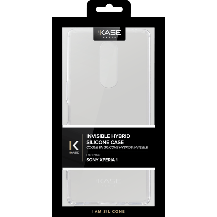 Coque hybride invisible pour Sony Xperia 1, Transparente
