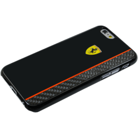 Ferrari Scuderia Coque carbone veritable pour Apple iPhone 6/6s, Noir