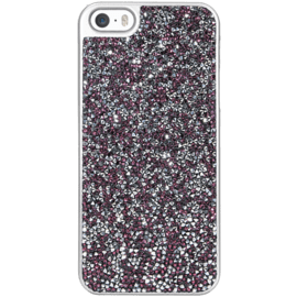 Case Rhinestone Bling case for Apple iPhone 5/5s/SE, Pink Flambe & Silver