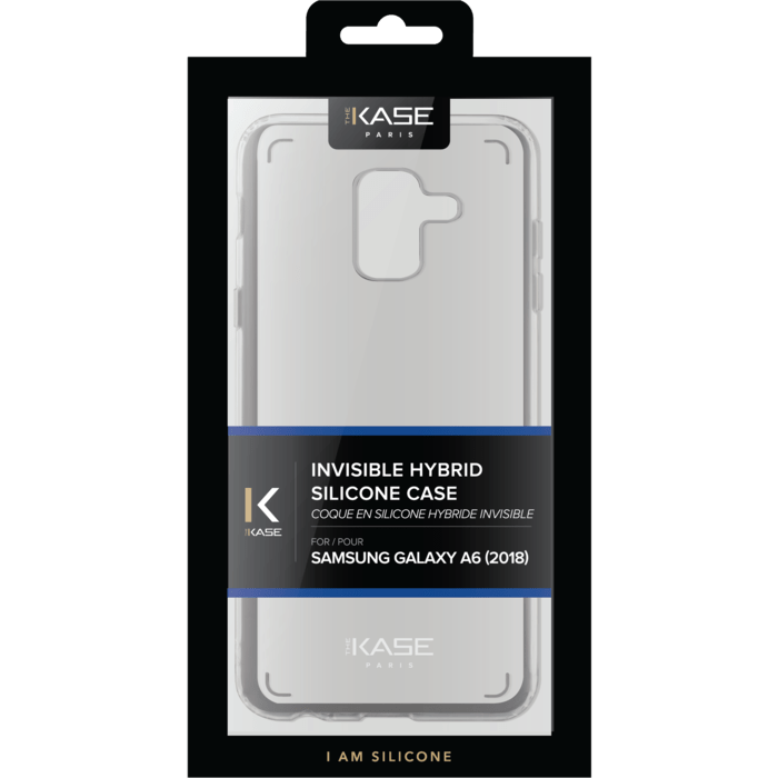 Coque hybride invisible pour Samsung Galaxy A6 (2018), Transparent