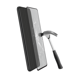 Protection d'écran en verre trempé (100% de surface couverte) pour Samsung Galaxy S23+ 5G, Noir