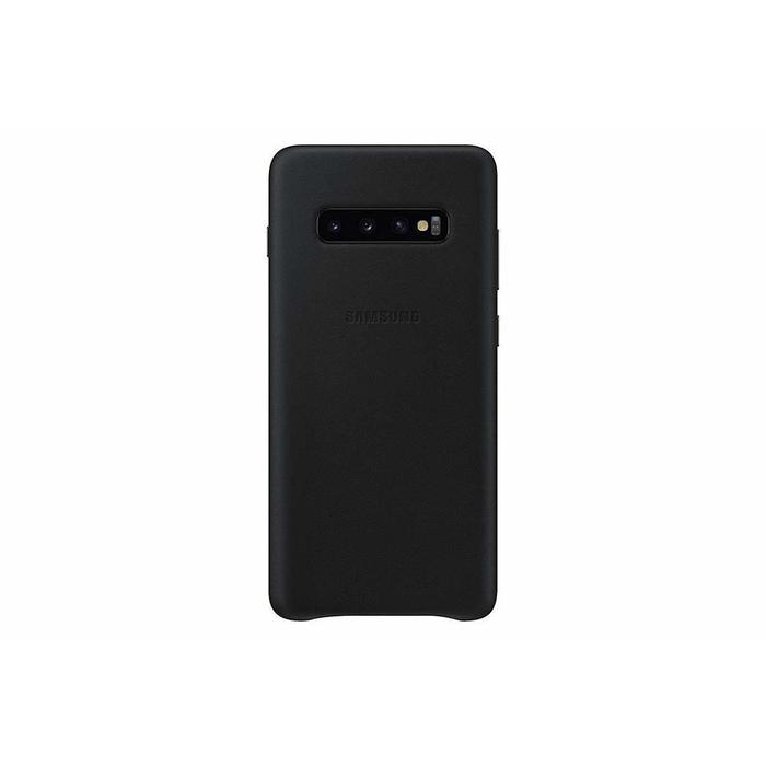 Coque en cuir Noir pour Galaxy S10+