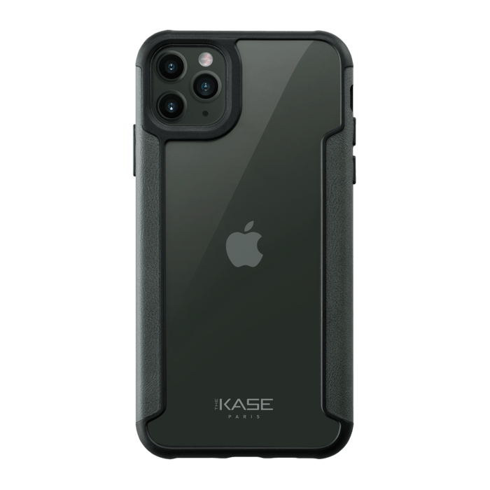 Coque hybride vintage for Apple iPhone 11 Pro Max, Vert bor&eacute;ale