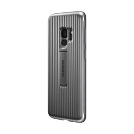 Case Coque renforc&eacute;e avec fonction Stand Silver Galaxy S9