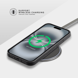 Etui & Coque robuste magnétique 2-en-1 pour Apple iPhone 16, Noir Onyx