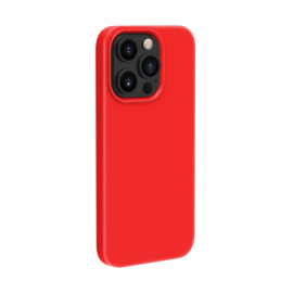 Coque antichoc en gel de silicone doux pour Apple iPhone 13 Pro, Rouge Ardent