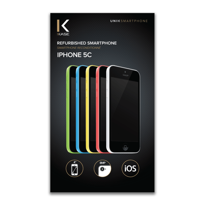 iPhone 5c reconditionn&eacute; 8 Go, Vert, d&eacute;bloqu&eacute;