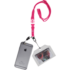 Tour de cou pour Smartphones, Rose Bonbon