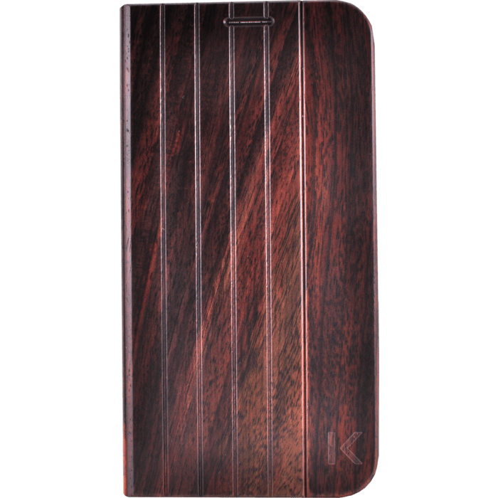 Coque Clapet pour Samsung Galaxy S6, Bois Naturel de Rosewood