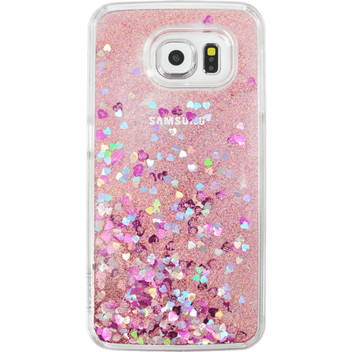 Bling Bling Coque Paillet&eacute;e pour Samsung Galaxy S6, Pink Lady