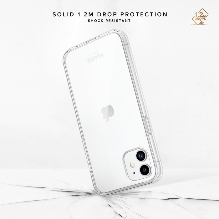Coque hybride invisible pour Apple iPhone 12 mini, Transparente