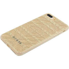 Guess Coque AZTEC 3D Effect pour Apple iPhone 7 Plus/ 8 Plus, &Eacute;tincelante Dor&eacute;e