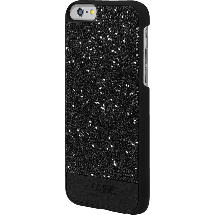 Coque Bling Strass pour Apple iPhone 6/6s, Minuit Noir
