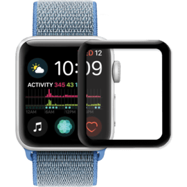 Protection d'écran en verre trempé Bord à Bord Incurvé pour Apple Watch® Series 4/5 40mm