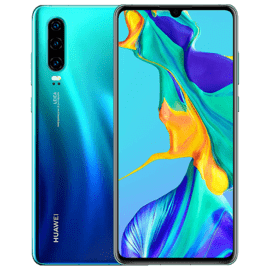 Case P30 reconditionné 128 Go, Bleu, débloqué