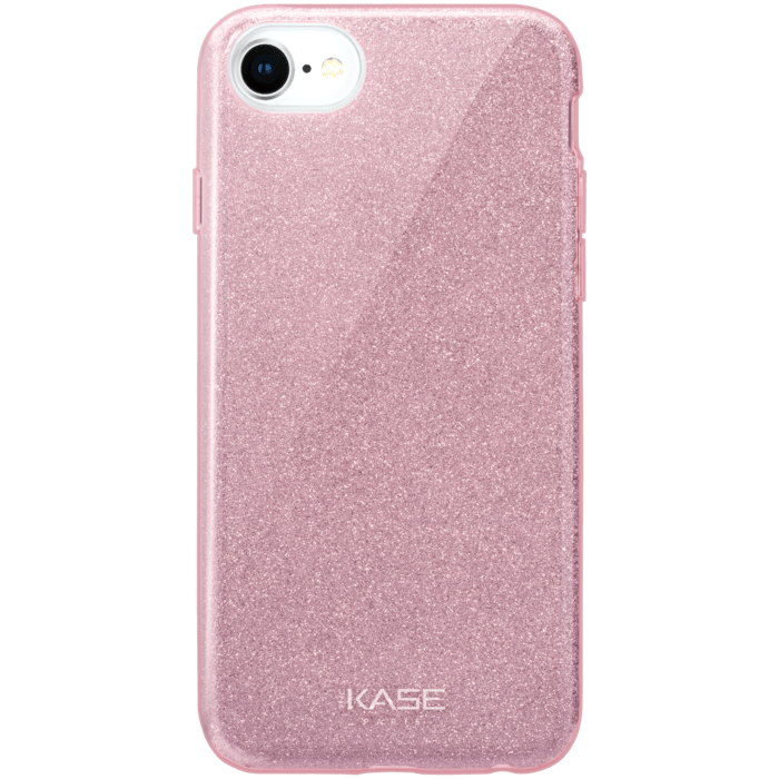 Sparkly Glitter Slim Case for Apple iPhone 6/6s/7/8/SE 2020/SE 2022, Rose Gold