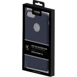 Coque en gel de silicone doux pour Apple iPhone 7/8, Bleu Marine