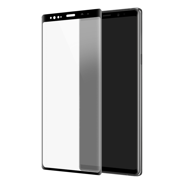 Protection d&rsquo;&eacute;cran &eacute;lite en verre tremp&eacute; bord &agrave; bord incurv&eacute; pour Samsung Galaxy Note 9, Noir