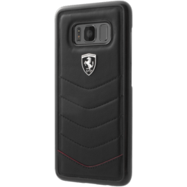 Ferrari Heritage Genuine leather case for Samsung Galaxy S8, Black