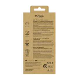 Pack combin&eacute; 2 en 1 (Coque hybride invisible, &Eacute;cran en verre tremp&eacute; de qualit&eacute; sup&eacute;rieure) pour Apple iPhone 16e/17e, Transparente