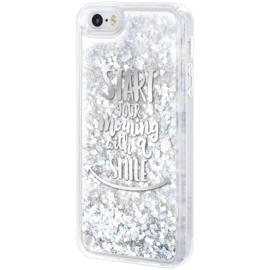 Custodia glitter Bling Bling ibrida per Apple iPhone 5 / 5S / SE, la tua migliore mattinata