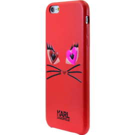 Karl Lagerfeld Choupette in Love 2 Coque pour Apple iPhone 6 Plus/6s Plus, Rouge
