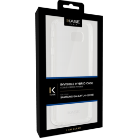 Coque hybride invisible Samsung Galaxy J4+ 2018, Transparente
