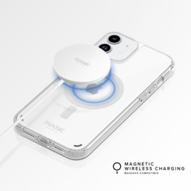 Coque antibactérienne antichoc magnétique invisible pour Apple iPhone 12 mini, Transparente