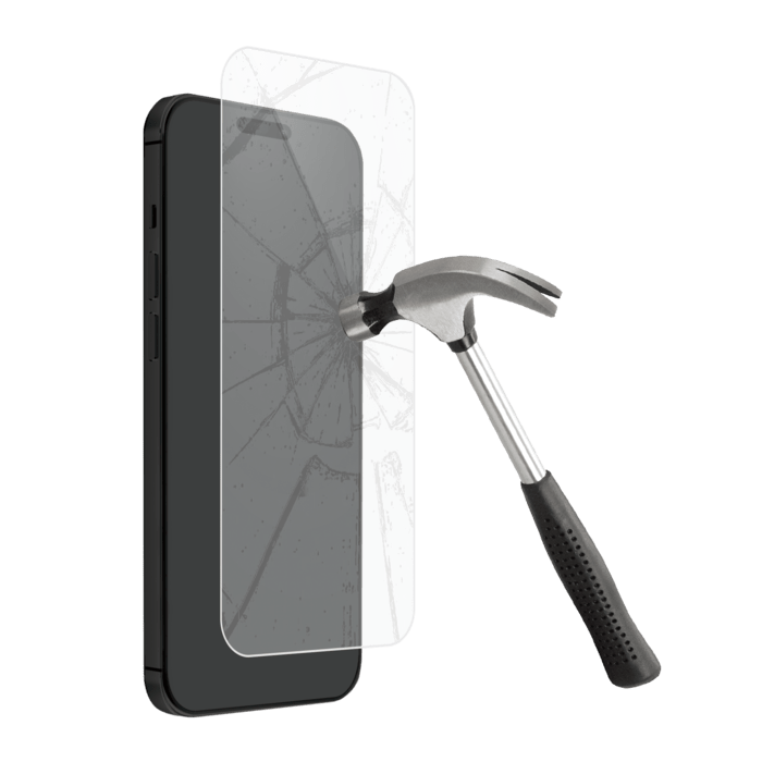Protecteur d'écran en verre trempé de qualité supérieure (60% verre trempé recyclé) pour Apple iPhone 16 Pro, Transparent